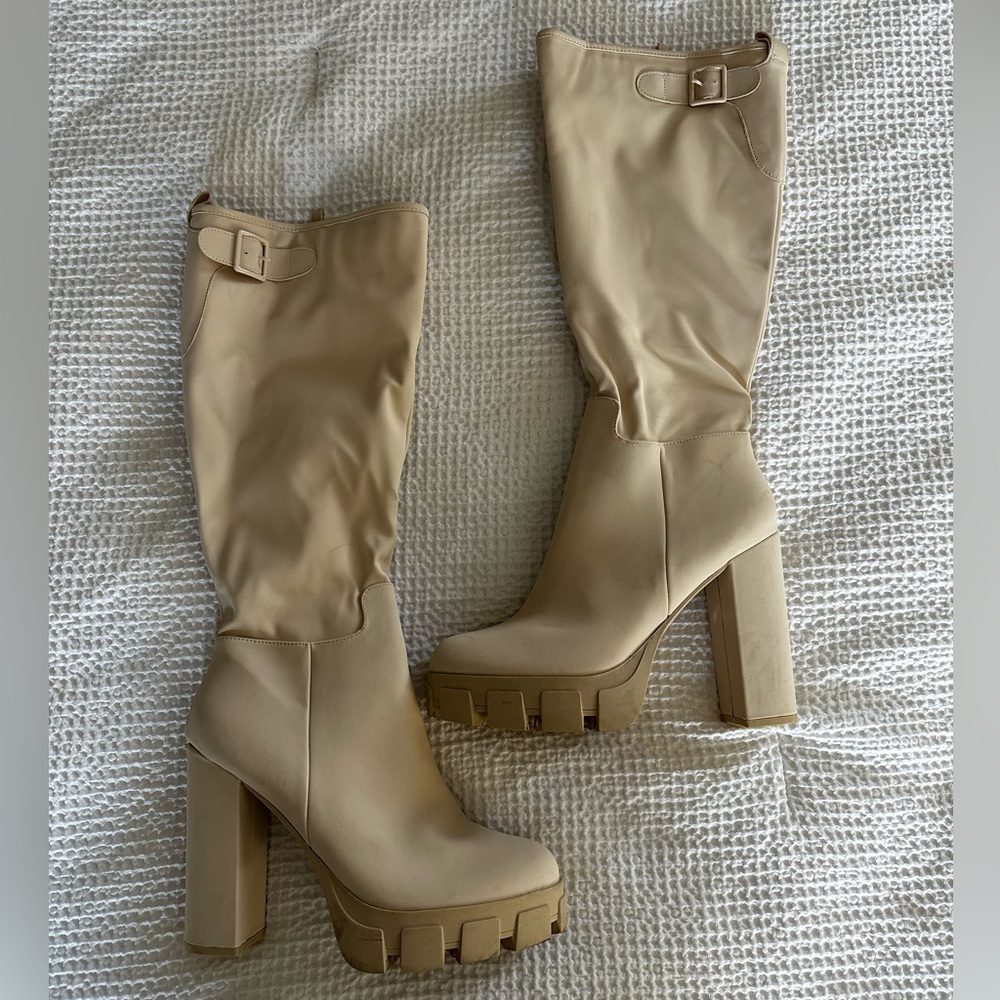Fashion Nova knee high boots